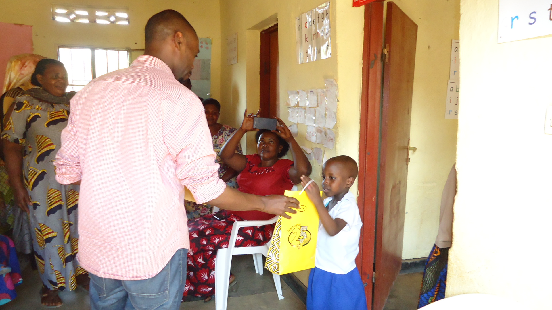 Our Managing Director Mr.Enock vists the students